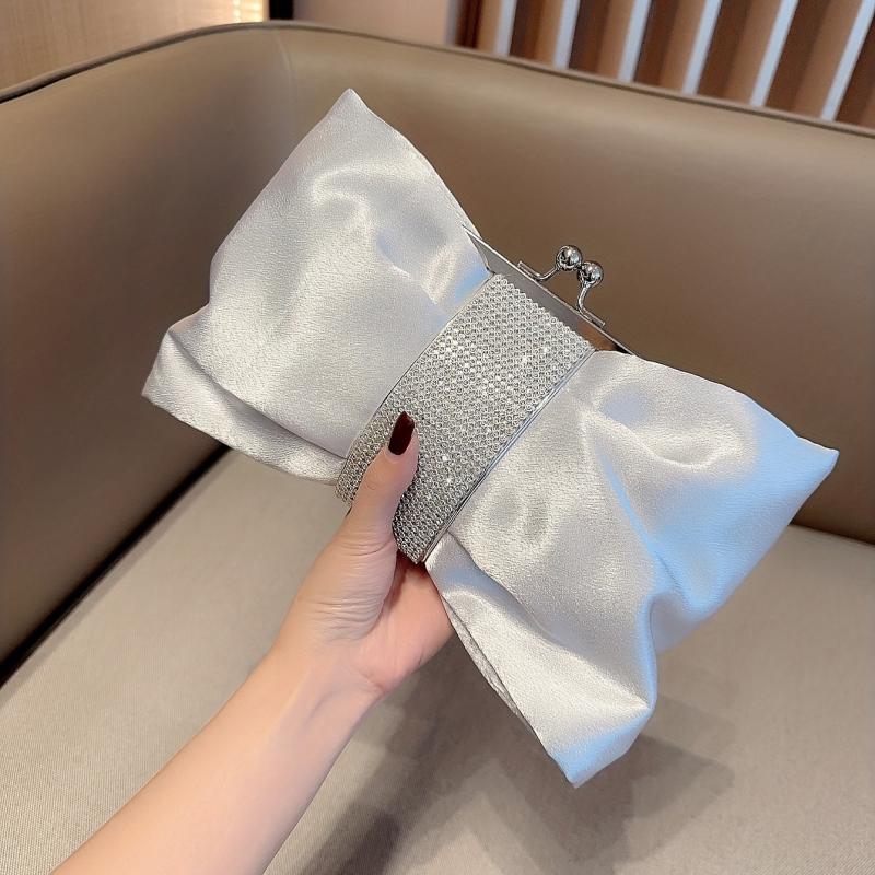 Rhinestone Glitter Bow Handbag Classic Evening Bag