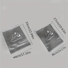 2PCS Foldable Shoes Storage Bag Dustproof Drawstring Bag