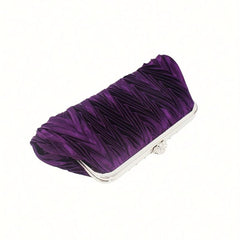 Ruched Clutch Bag Vintage Evening Bag For Dinner