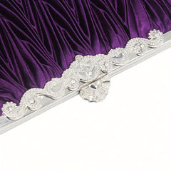 Ruched Clutch Bag Vintage Evening Bag For Dinner