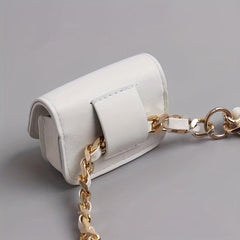 Minimalist Punk Waist Bag Y2K Fanny Pack With Chain Decor