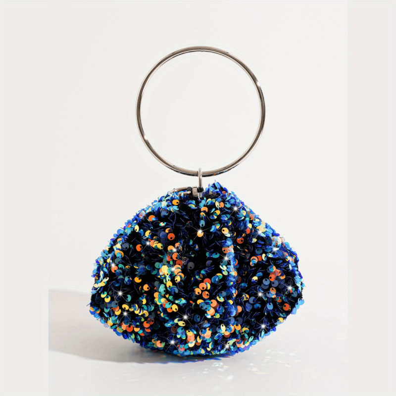 Glitter Sequins Satchel Women's Evening Bag Party Top Handle