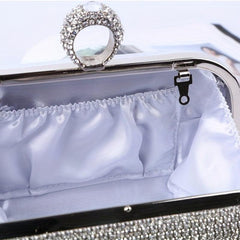 Rhinestone Tassel Evening Clutch Bag Glitter Purse for Wedding Party Prom