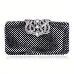 Rhinestone Glitter Evening Clutch Sparking Dinner Purse For Party Prom & Wedding