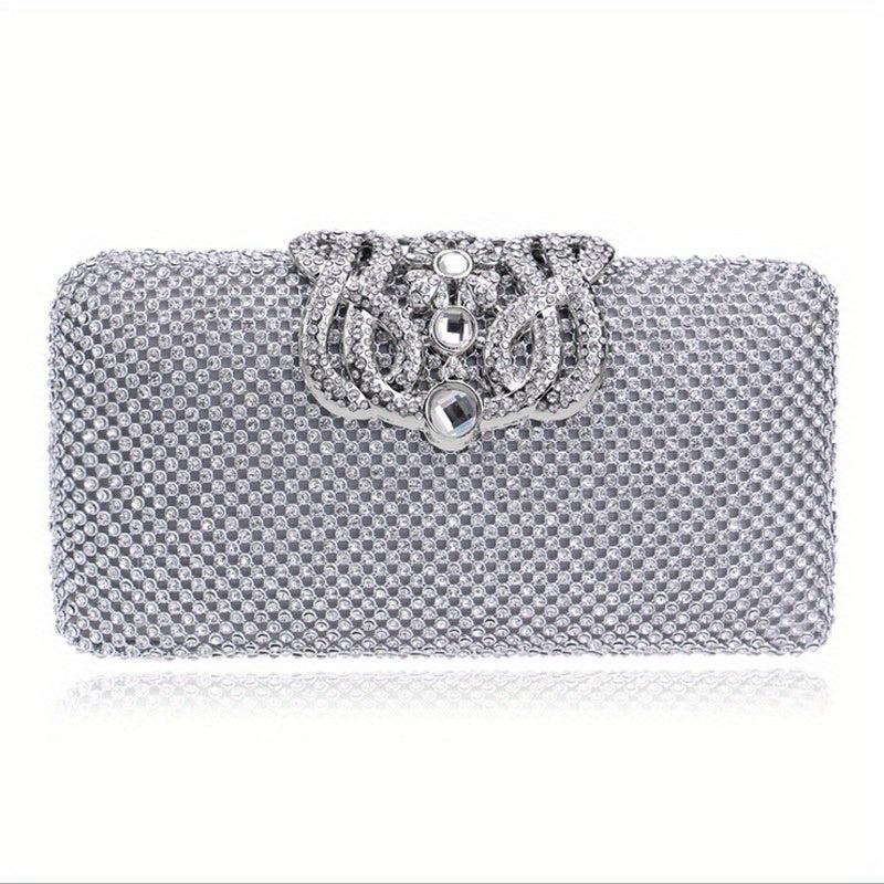 Rhinestone Glitter Evening Clutch Sparking Dinner Purse For Party Prom & Wedding