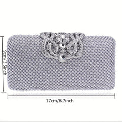 Rhinestone Glitter Evening Clutch Sparking Dinner Purse For Party Prom & Wedding