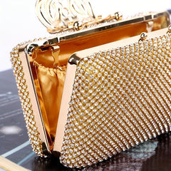 Rhinestone Glitter Evening Clutch Sparking Dinner Purse For Party Prom & Wedding