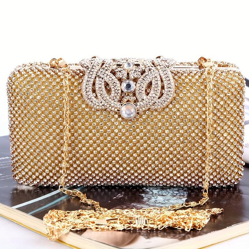 Rhinestone Glitter Evening Clutch Sparking Dinner Purse For Party Prom & Wedding