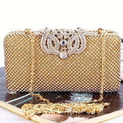 Rhinestone Glitter Evening Clutch Sparking Dinner Purse For Party Prom & Wedding