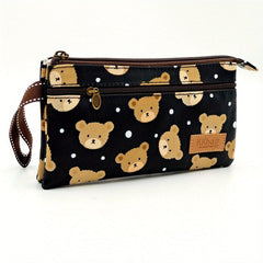 Animal Print Clutch Wallet Small PU Leather Coin Purse Zipper