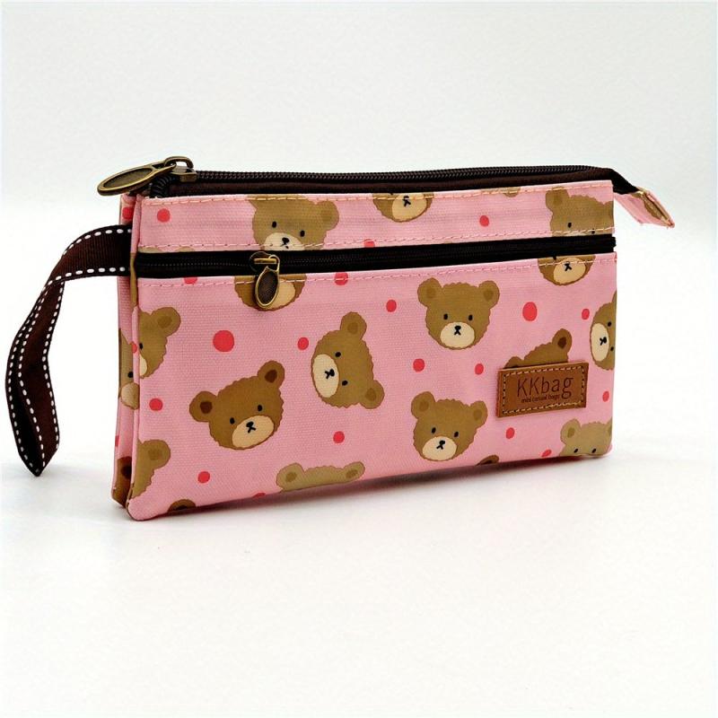 Animal Print Clutch Wallet Small PU Leather Coin Purse Zipper
