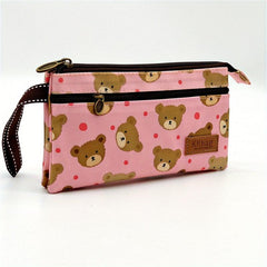 Animal Print Clutch Wallet Small PU Leather Coin Purse Zipper