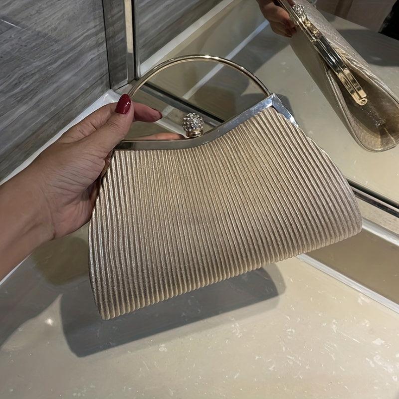 Classic Evening Bag Solid Dinner Bag Women's Versatile Formal Clutch Bag