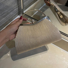 Classic Evening Bag Solid Dinner Bag Women's Versatile Formal Clutch Bag