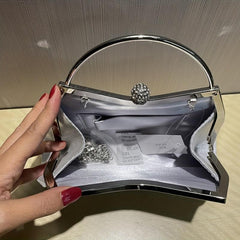 Classic Evening Bag Solid Dinner Bag Women's Versatile Formal Clutch Bag