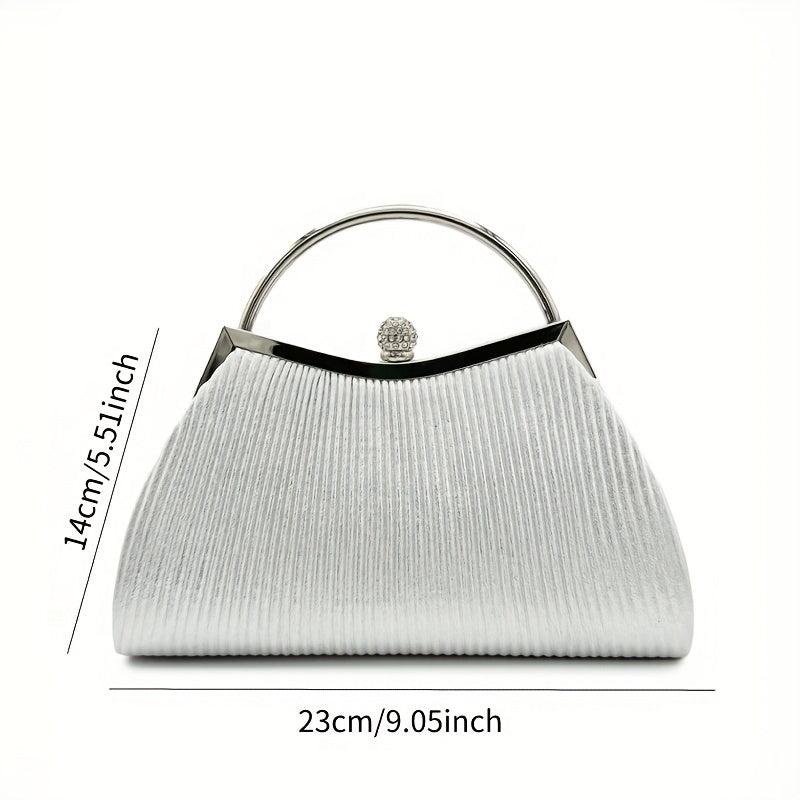 Classic Evening Bag Solid Dinner Bag Women's Versatile Formal Clutch Bag