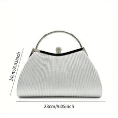 Classic Evening Bag Solid Dinner Bag Women's Versatile Formal Clutch Bag