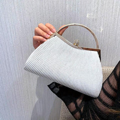 Classic Evening Bag Solid Dinner Bag Women's Versatile Formal Clutch Bag