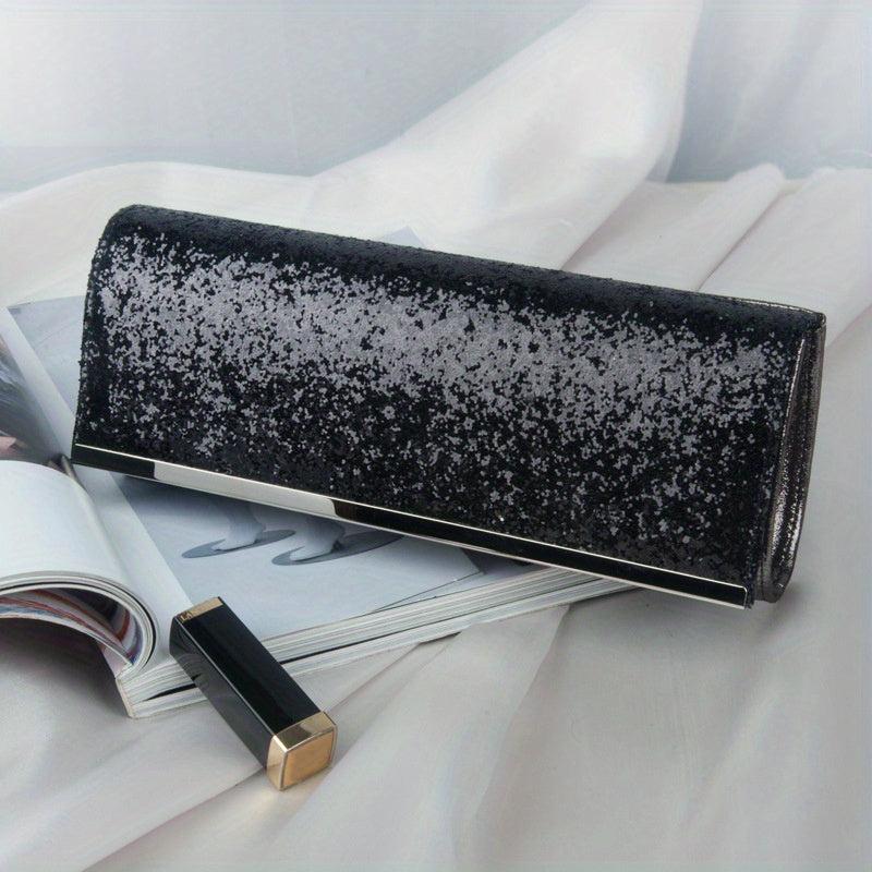 Sequins Banquet Bridesmaid Bag Chain Clutch Purse Glitter Evening Bag
