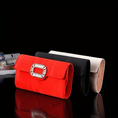 Square Evening Clutch Dinner Purse Formal Handbag For Wedding Party