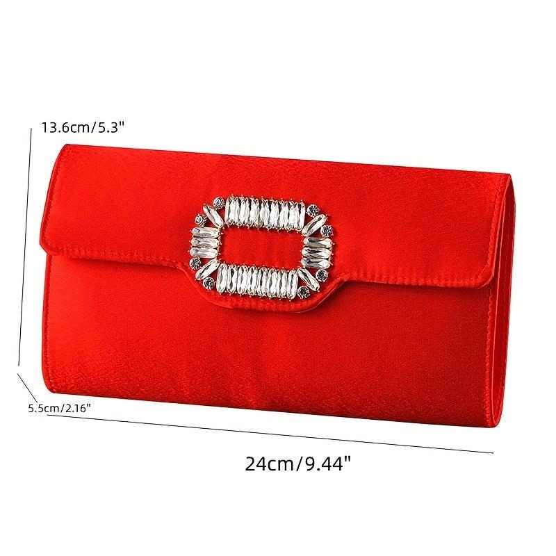 Square Evening Clutch Dinner Purse Formal Handbag For Wedding Party