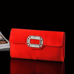 Square Evening Clutch Dinner Purse Formal Handbag For Wedding Party