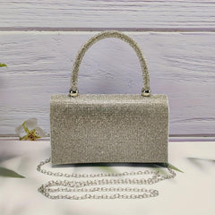 Glitter Rhinestone Satchel Bag Evening Party Banquet Bag For Dinner