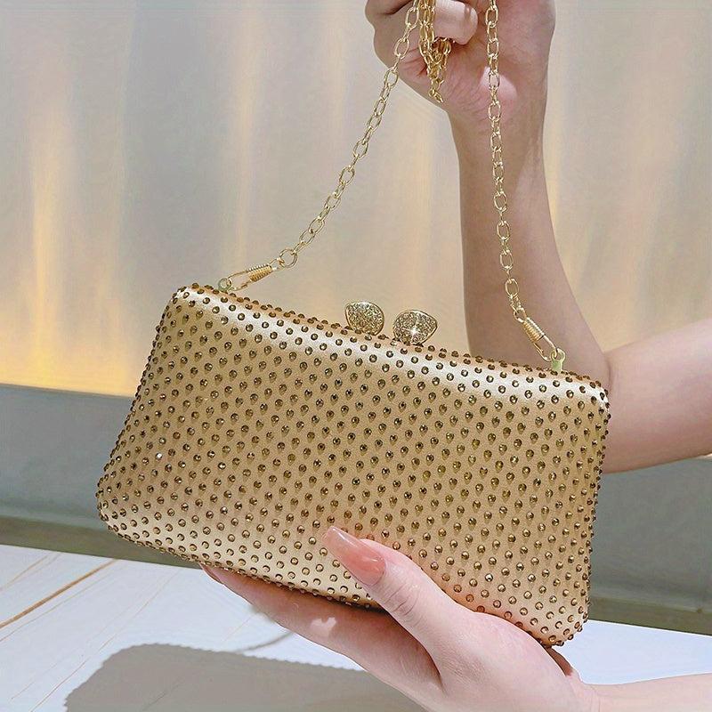 Rhinestone Evening Clutch Formal Handbag for Wedding Party