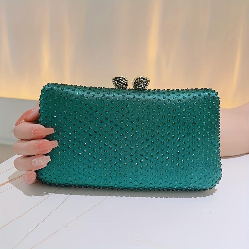 Rhinestone Evening Clutch Formal Handbag for Wedding Party