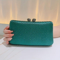 Rhinestone Evening Clutch Formal Handbag for Wedding Party
