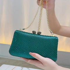Rhinestone Evening Clutch Formal Handbag for Wedding Party