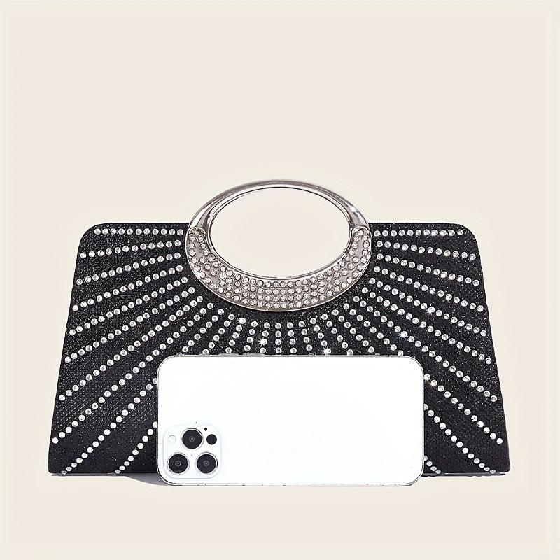Rhinestone Evening Bag Clutch Purse for Women Glitter Handbag for Wedding Party