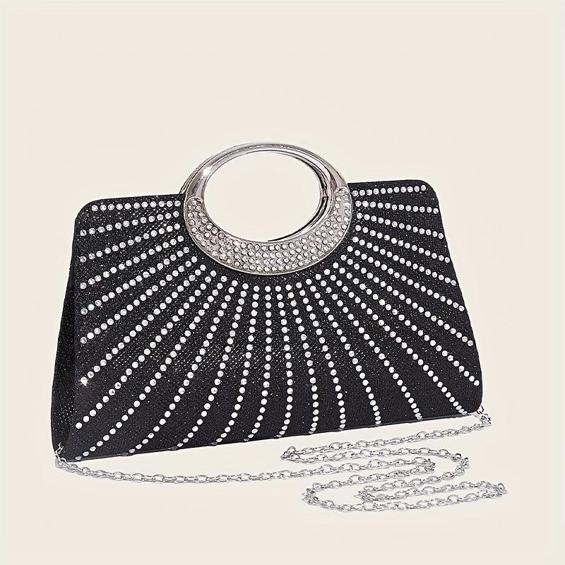 Rhinestone Evening Bag Clutch Purse for Women Glitter Handbag for Wedding Party
