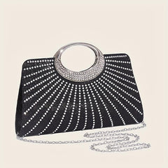 Rhinestone Evening Bag Clutch Purse for Women Glitter Handbag for Wedding Party