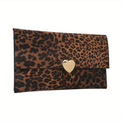 Animal Skin Pattern Long Clutch Purse PU Leather Textured Flap Wallet