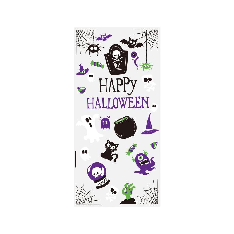 Transparent Halloween Pattern Candy Bag Drawstring Pouch