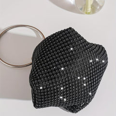 Rhinestone Evening Bag Top Ring Clutch Wedding Purse