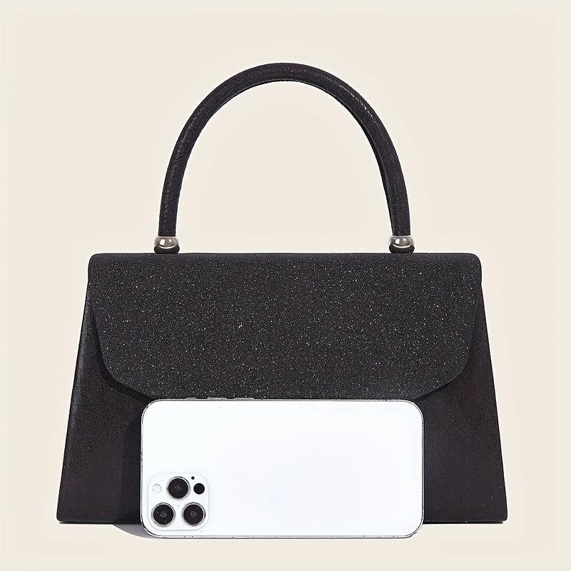 Glitter Flap Handle Bag Buckle Evening Event Party Bag