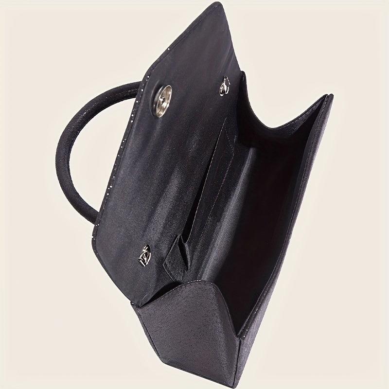 Glitter Flap Handle Bag Buckle Evening Event Party Bag