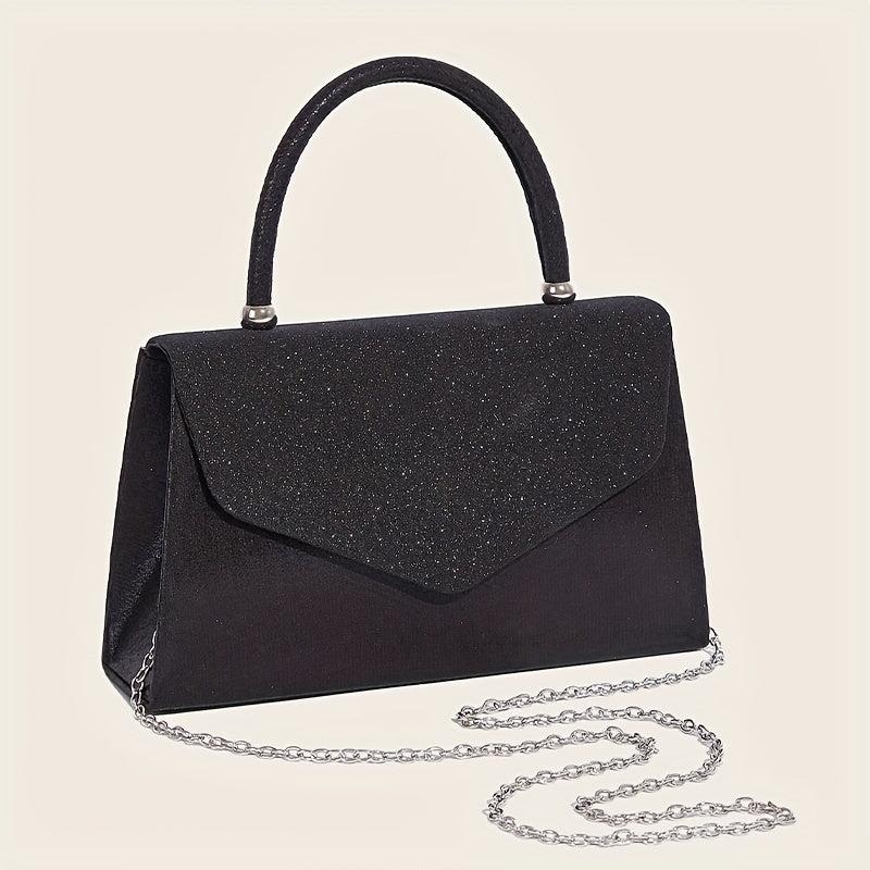 Glitter Flap Handle Bag Buckle Evening Event Party Bag