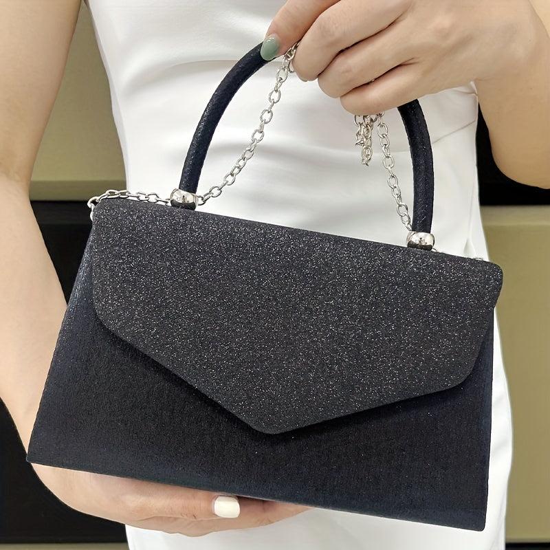 Glitter Flap Handle Bag Buckle Evening Event Party Bag