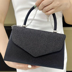 Glitter Flap Handle Bag Buckle Evening Event Party Bag