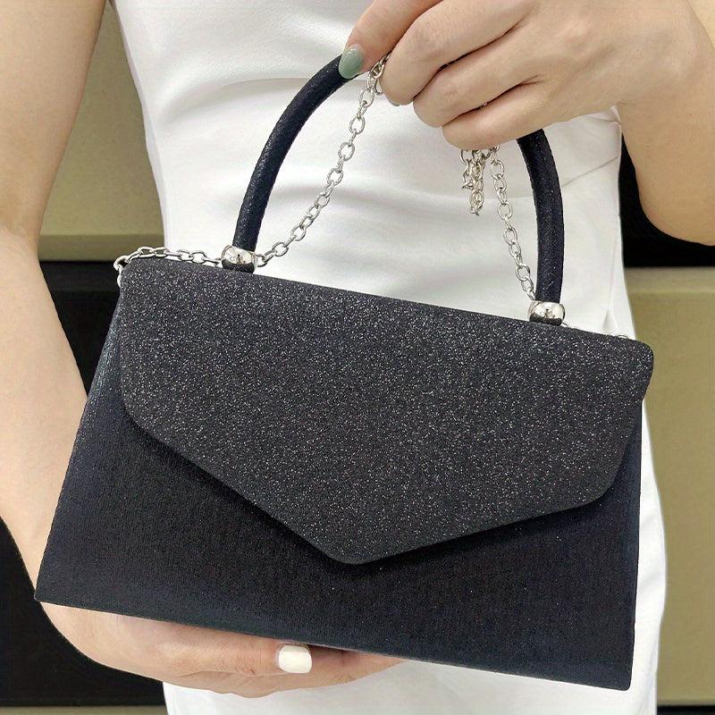 Glitter Flap Handle Bag Buckle Evening Event Party Bag
