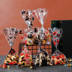 50 Pcs Halloween Candy Storage Pouch Drawstring Bags