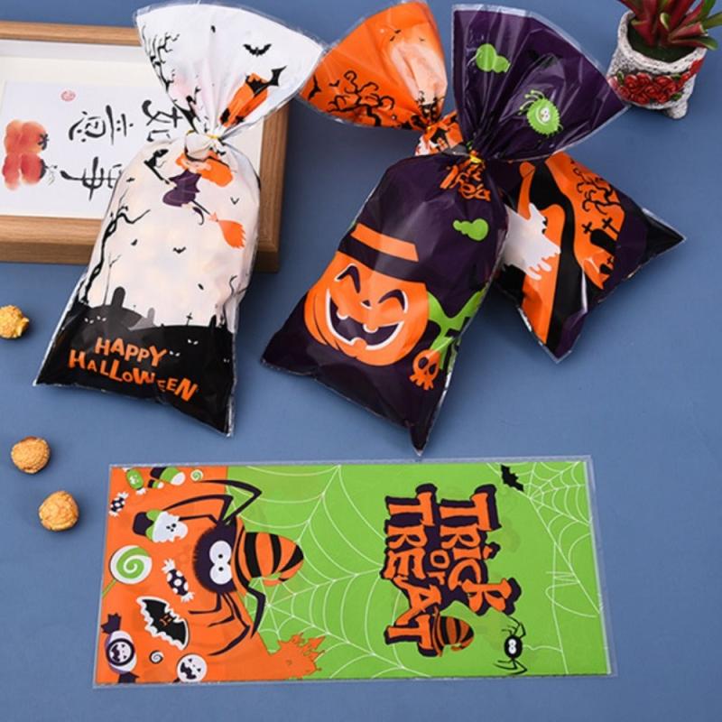 50 Pcs Halloween Candy Storage Pouch Drawstring Bags