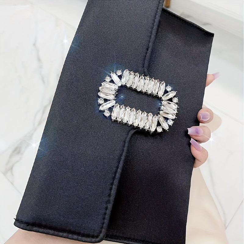 Glitter Metal Chain Crossbody Bag Flap Textured Bag Purse Elegent