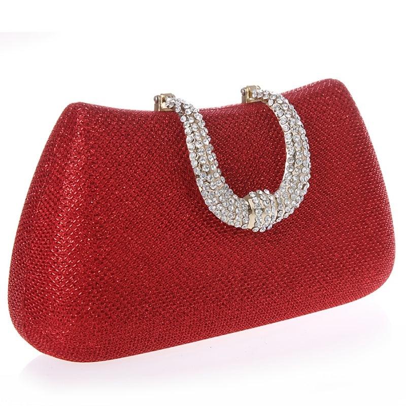 Rhinestone Evening Bag Glitter Box Clutch Bag