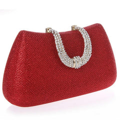 Rhinestone Evening Bag Glitter Box Clutch Bag
