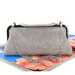 Glitter Rhinestone Evening Bag Clutch Purse Wedding Party Prom