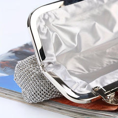 Glitter Rhinestone Evening Bag Clutch Purse Wedding Party Prom